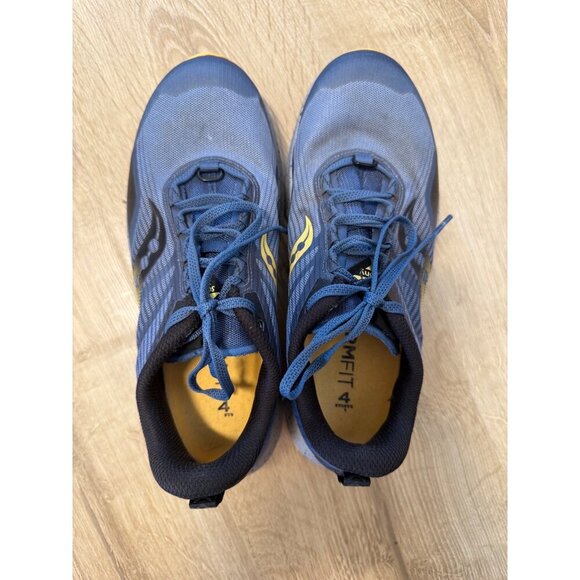 Saucony Women's Peregrine 12 Trail Running Shoe Navy/Gold 7.5 - Picture 5 of 8